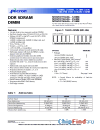Datasheet MT8VDDT1664AY-265__ manufacturer Micron