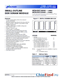 Datasheet MT8VDDT1664HG-262__ manufacturer Micron