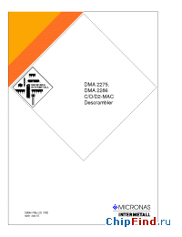 Datasheet DMA2275 manufacturer Micronas