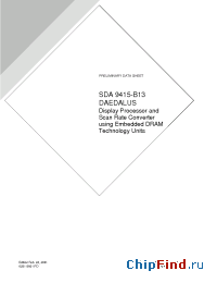 Datasheet SDA9415-B13 manufacturer Micronas