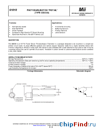 Datasheet 61010-001 manufacturer Micropac