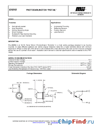 Datasheet 61010-X02 manufacturer Micropac