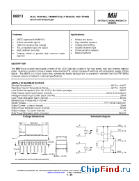 Datasheet 66013 manufacturer Micropac