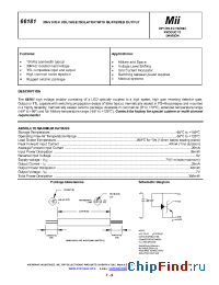 Datasheet 66181 manufacturer Micropac