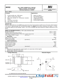 Datasheet 66192-003 manufacturer Micropac