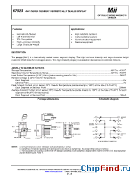 Datasheet 67025-004 manufacturer Micropac