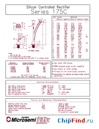 Datasheet 175C80B manufacturer Microsemi