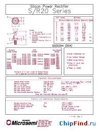 Datasheet 1N106X manufacturer Microsemi