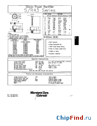 Datasheet 1N3290A manufacturer Microsemi