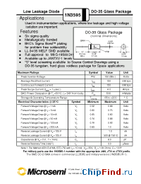 Datasheet 1N3595 manufacturer Microsemi