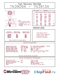 Datasheet 1N3910A manufacturer Microsemi