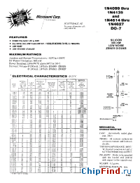 Datasheet 1N4100...1N4135 manufacturer Microsemi