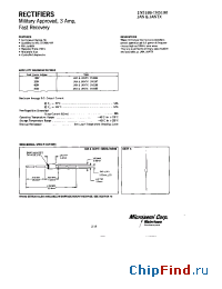 Datasheet 1N5186 manufacturer Microsemi