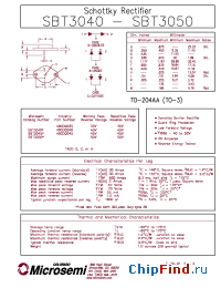 Datasheet 40CDQ035 manufacturer Microsemi