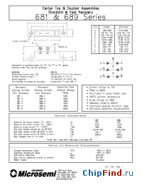 Datasheet 681-1D manufacturer Microsemi