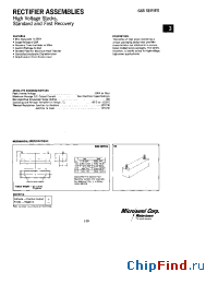 Datasheet 688-12 manufacturer Microsemi