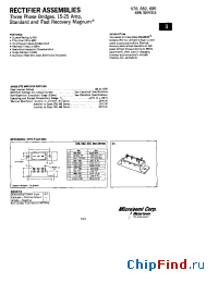 Datasheet 695-1 manufacturer Microsemi