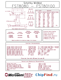 Datasheet 83CNQ080 manufacturer Microsemi