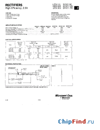 Datasheet BYV27-150 manufacturer Microsemi
