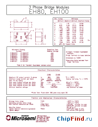 Datasheet EH10004Z1 manufacturer Microsemi