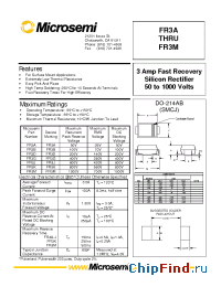 Datasheet FR3A-M manufacturer Microsemi