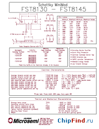 Datasheet FST8130SM1C manufacturer Microsemi