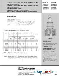 Datasheet JAN1N5711UR-1 manufacturer Microsemi