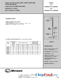 Datasheet JAN1N5822 manufacturer Microsemi