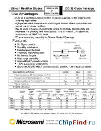 Datasheet JAN1N647UR-1 manufacturer Microsemi
