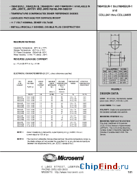 Datasheet JANTX1N941BUR-1 manufacturer Microsemi