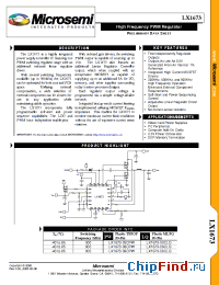 Datasheet LX1673-06CPW manufacturer Microsemi