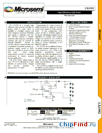 Datasheet LX1992-CLM manufacturer Microsemi