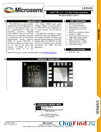 Datasheet LX5512E-LQ manufacturer Microsemi