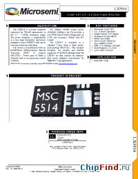 Datasheet LX5514LL manufacturer Microsemi