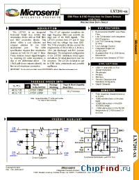 Datasheet LX7201-22ISF manufacturer Microsemi