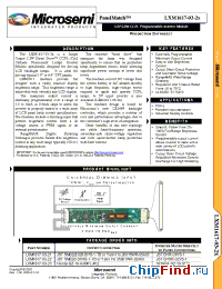 Datasheet LXM1617-03-22 manufacturer Microsemi