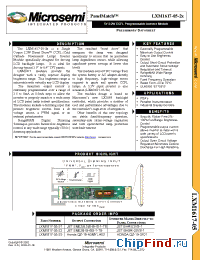 Datasheet LXM1617-05-22 manufacturer Microsemi