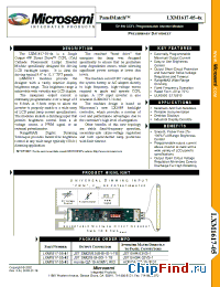 Datasheet LXM1617-05-41 manufacturer Microsemi