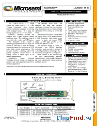 Datasheet LXM1617-05-62 manufacturer Microsemi