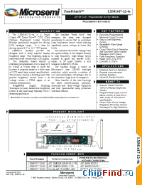 Datasheet LXM1617-12-42 manufacturer Microsemi