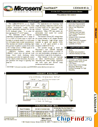 Datasheet LXM1618-05-21 manufacturer Microsemi
