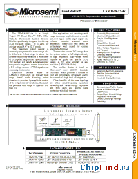 Datasheet LXM1618-12-41 manufacturer Microsemi