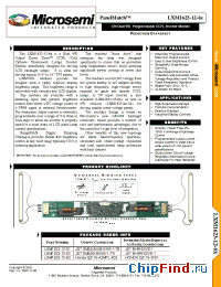 Datasheet LXM1623-12-62 manufacturer Microsemi