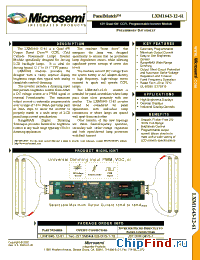 Datasheet LXM1643-12-61 manufacturer Microsemi