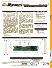 Datasheet LXM1644-12-61 manufacturer Microsemi