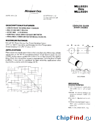 Datasheet MLL5250B-1 manufacturer Microsemi