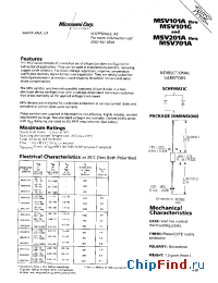 Datasheet MSV101F manufacturer Microsemi