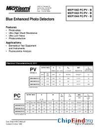 Datasheet MXP1042PC-BL manufacturer Microsemi