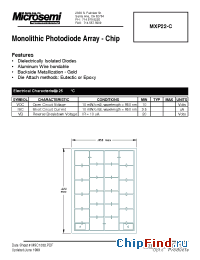 Datasheet MXP22-C manufacturer Microsemi