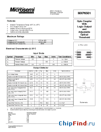 Datasheet MXP6501 manufacturer Microsemi